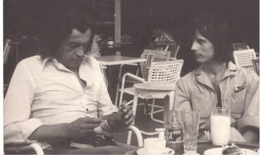 George Murcie (écrivain du Fleuve Noir) et Yvon Cayrel (peintre)