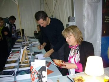 Salon du livre de Lyon 2009. Jérôme Vincent, Sylvie Lainé.