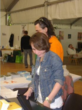 Imaginales 2008 : Jean-Emmanuel Aubert, Charlotte Volper.