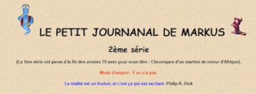 Le petit Journanal de Markus. Ancien logo.