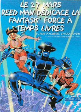2004. Dédicace Organic Comix à Temps-Livres. Affiche