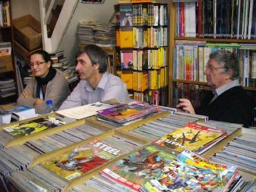 Trois auteurs Armada en dédicace
