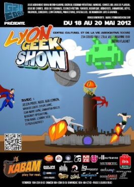 Affiche du Lyon Geek Show. 2012