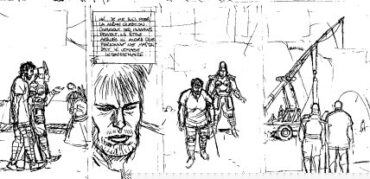 Crayonné de Li-An pour la version BD de Tschaï